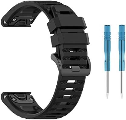 Weinisite Watch Band para Garmin Fenix ​​7/6/5, Mulheres homens esportam pulseira de silicone de pulseira de pulseira compatível
