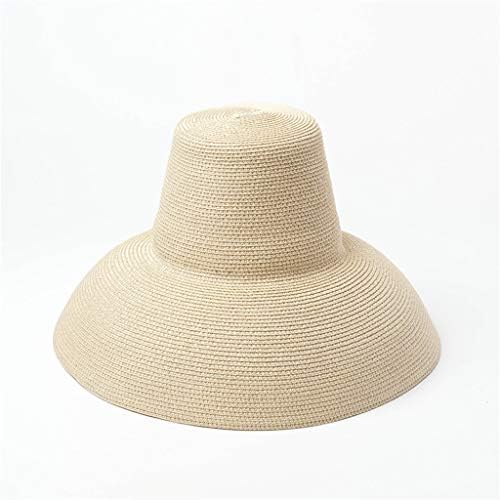 Para chapéu de cordão com chapéus de vento de vento, mulheres solo de sol, praia feminina Sun Straw Baseball Caps Chete