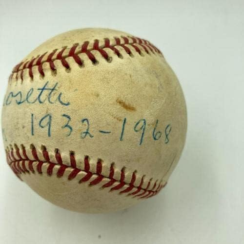 Frank Crosetti New York Yankees 1932-1968 assinou a Liga Americana de beisebol JSA - Bolalls autografados