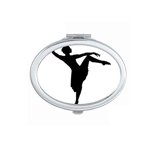 Dançarina de dança performance art esportes espelhos portáteis maquiagem de mão dupla lateral óculos laterais