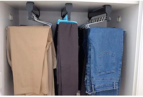 Puxe a barra de roupas de roupas de roupas de roupa de roupas de roupas de roupas ajustáveis ​​para calças para calças de aço inoxidável