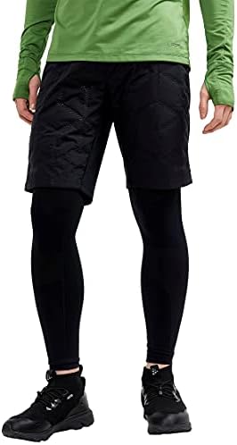 Craft Sportswear Men's ADV Subz Shorts, shorts de corrida protetores de vento para clima frio, outono e inverno