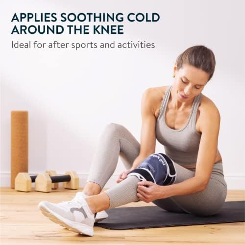 Magic Gel Ice Pack para joelho - envoltório frio reutilizável para lesões - refrigeração flexível suave para joelhos de gelo, cotovelo,