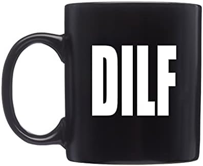 Rogue River River engraçado caneca de café Dilf Novelty Cup Great Gift Idea para homens pai pai marido avô preto