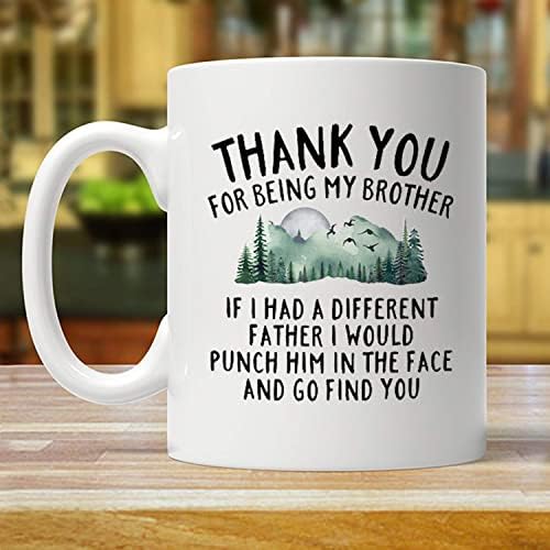 Susankey, obrigado por ser meu irmão Coffee canem paders Day Presents for Brother Gift for Best Friend Brother irmão Fraternidade