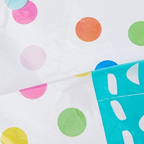 Placas de papel de sobremesa redonda de bolo de confete exclusivas, 7 , multicolor