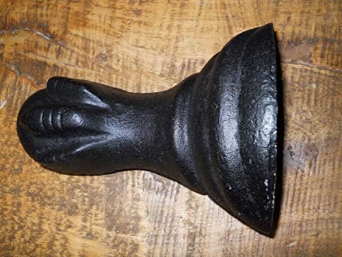 Tannewshop 1 Ferro de banheira de estilo antigo de ferro fundido, Kij09 Claw Foot Black Tannewshop