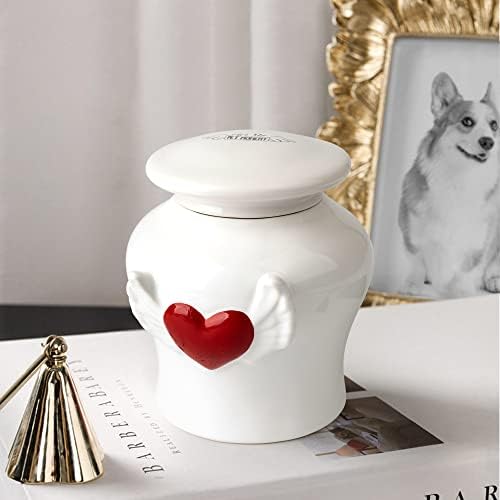 Pet Moment Made Made Ceramic Pet Urna para cães, gatos, coelhos Memorial Pet Ashes Urna para animais de estimação