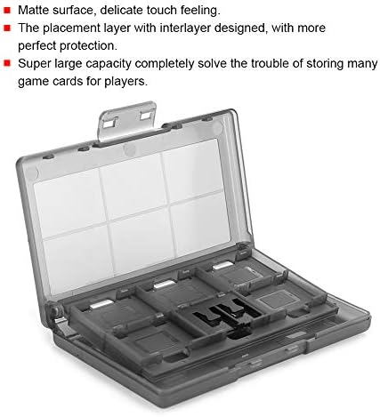 TGOON Organized Game Card Case, Cartões de jogo com ABS 11,5 x 7 x 1,5 cm para adequado para o jogo Nintendo Switch