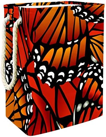 Djrow Roupas cestam o monarca de borboleta asas de borboleta grande armazenamento de armazenamento roupas de cesta