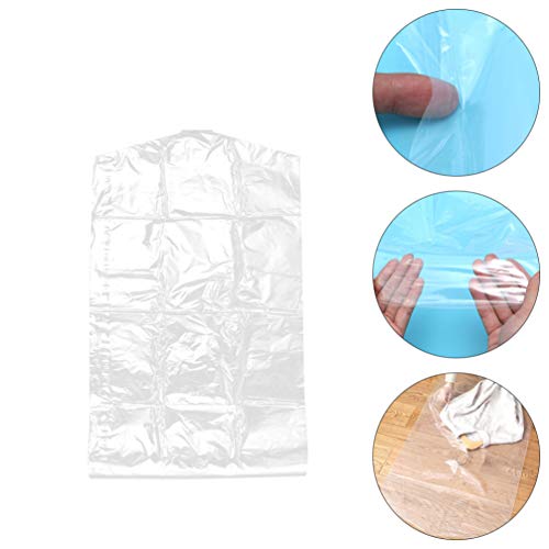 Bolsa de vestuário de armazenamento de cabilock pendurado em sacolas translúcidas de traje de vestido transparente de roupas para