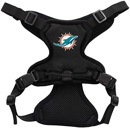 Littlearth Unisex-Adult NFL Miami Dolphins Front Clip Pet Churness, Team Color, X-Small