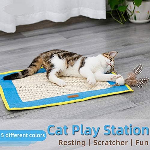 Oyalma sisal gato scratcher placa arranhando post tape de leito macio garras cuidados de pet scratching protegendo móveis engraçados-58825