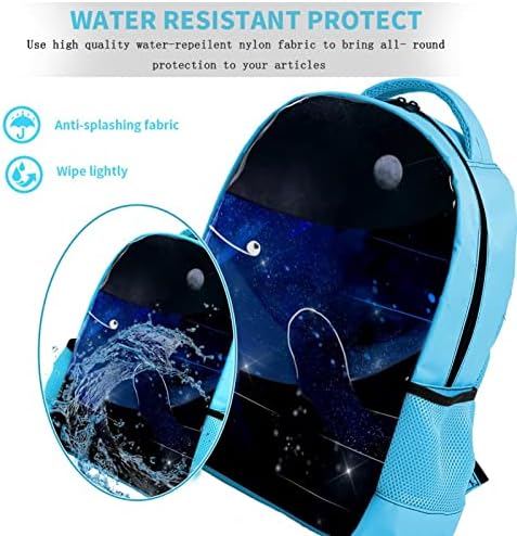 VBFOFBV Backpack de laptop casual leve para homens e mulheres, Baleia do Universo Espacial