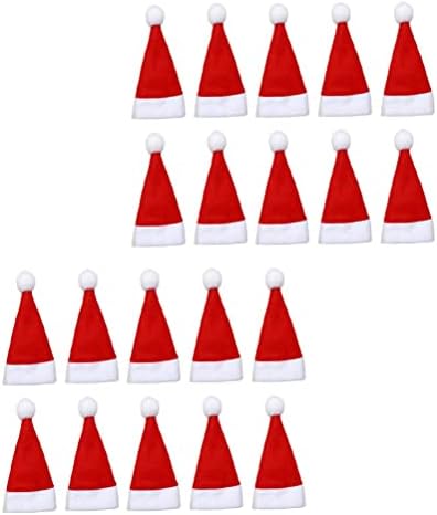 Narcnton Santa Hat Christmas Mini talheres decoração de talheres santa chapéu