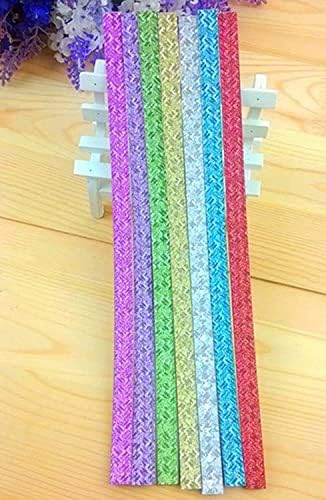 80 PCS estrelas de papel de origami Glitter Dolding Papers tiras - Random Color Creative and requintado Prazer simples e sofisticado