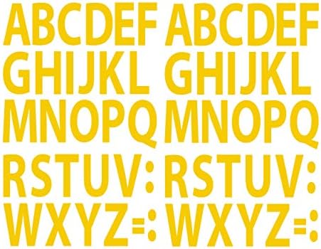 Adesivos de vinil do alfabeto A-Z