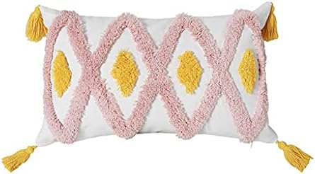 Jahh Decor de casa travesseiro de algodão bordado com travesseiro de travesseiro de travesseiro com travesseiro adornado
