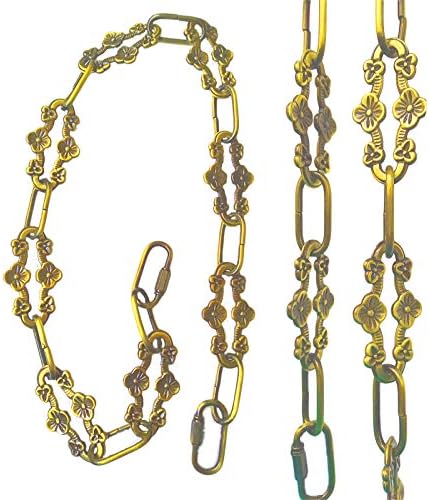 Woerfu de 30 polegadas de bronze de ouro antigo de 30 polegadas Cadeia de fivela de ameixa para iluminação pendurada