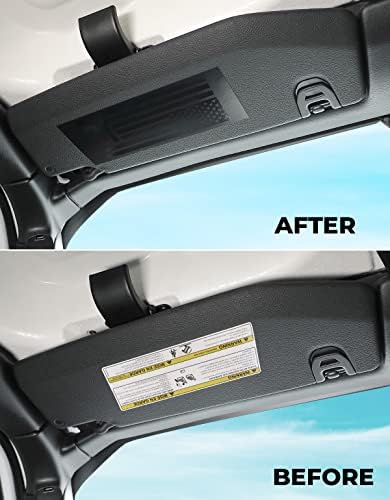 Capa de táxi resistente à água e rótulo de aviso de viseira solar adesivos de adesivos compatíveis com Wrangler JL