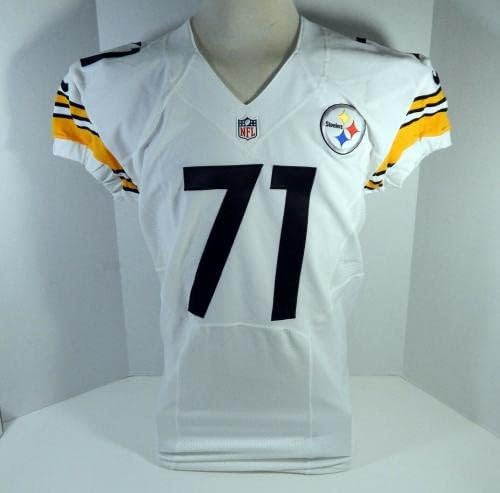 2014 Pittsburgh Steelers Snow 71 Jogo emitido White Jersey 46 DP21169 - Jerseys não assinados da NFL usada