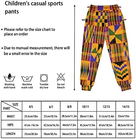 Para u projeta infantil calças atléticas de calças casuais de dança esportes de corrida com calças de corredor com