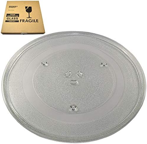 HQRP 14-1/8 inch Glass Turntable Tray fits GE WB39X10038 DVM1950DR1BB DVM1950DR1WW DVM1950DR2BB DVM1950DR2WW DVM1950ER2ES DVM1950SR1SS