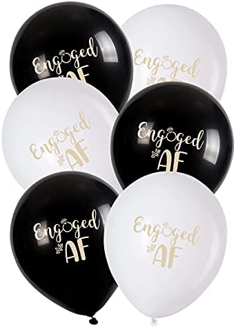 20 PCs 12 polegadas engajadas AF LaTex Balões, design para chuveiro de noiva de noivado, decorações de festas de casamento,