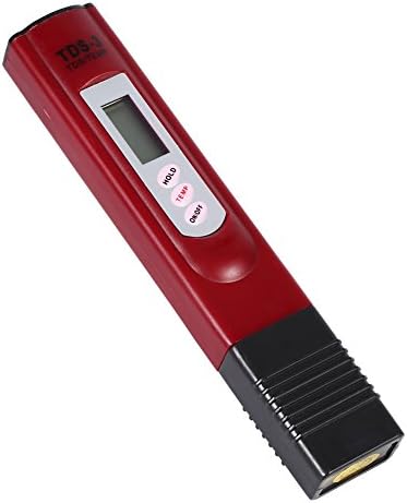 Medidor de qualidade da água Topincn caneta LCD, Digital LCD Water Testing Pure Purity Filter TDS METER TESTER 0−9999 PPM TEMP