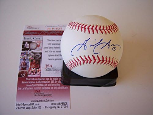 Gaby Sanchez Miami Marlins, Miami Hurricanes JSA/CoA assinado Baseball - Bolalls autografados