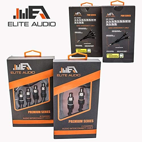 Elite Audio EA-PRMY2M Série premium OFC COPPER RCA Interconecta o cabo estéreo,