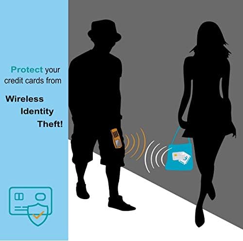 Protetor de cartão de crédito de bloqueio de bloqueio de shell-d, carteiras de alumínio de bloqueio de RFID para Women & Men