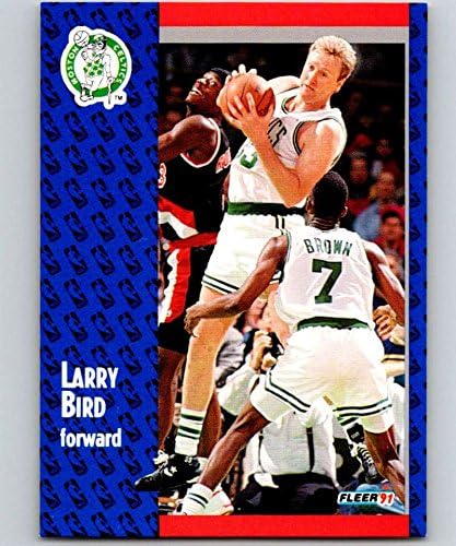 1991-92 Fleer Basketball 8 Larry Bird Birt Boston Celtics Cartão NBA Official da NBA de Fleer/Skybox