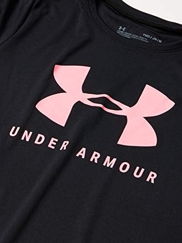 Under Armour Girls 'Tech Solid Graphic Big Logo Camiseta de manga curta