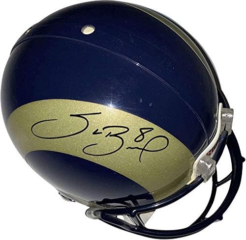 Sam Bradford assinou autógrafos Riddell Rams Capacete Proline JSA - Capacetes NFL autografados