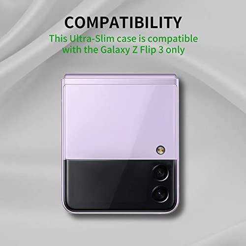 Caixa Galaxy Z Flip 3, para Samsung Z Flip 3 Case Ultra Slim Lightweight Hard PC Sacroceza Caixa de Telefone Protetor