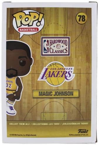 Lakers Magic Johnson assinou NBA HWC 78 FUNKO POP VINIL Figura com Gold Sig Bas - Figuras autografadas da NBA