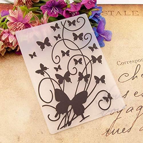 Bem -vindo ao Joyful Home 1pc Borbolefly Background Relembering Pasta para fazer cartões Floral Diy Scrapbooking Card Patrocer