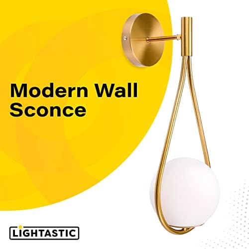Luzes de parede de arandelas de ouro lumástico conjunto de dois | Luminárias de banheiro de ouro | Luminária de ouro