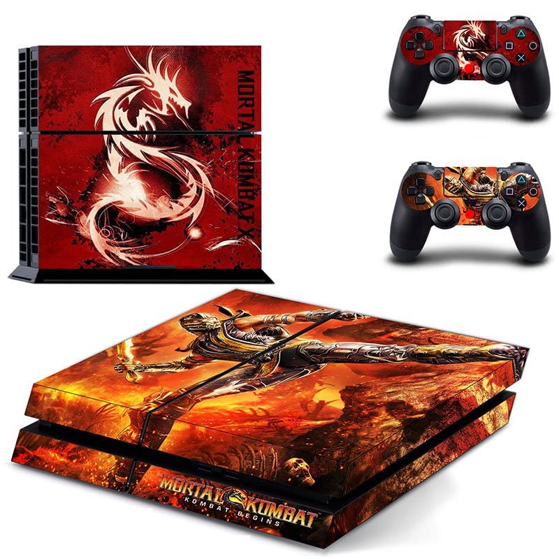 Para PS4 Normal - Game Ninja Mortal Best War Kombat X PS4 ou Ps5 Skin Skin para PlayStation 4 ou 5 Console e Controladores