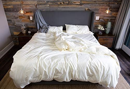 Thomas Lee 500 contagem de fios, algodão Pima cultivado nos EUA, lençol branco clássico, lençol branco-lençol branco puro para cama