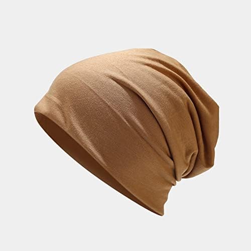 Senhoras de cor sólida chapéu de pilha simples outono pullover casual chapéu de casal de proteção de ouvido 3 chapéu