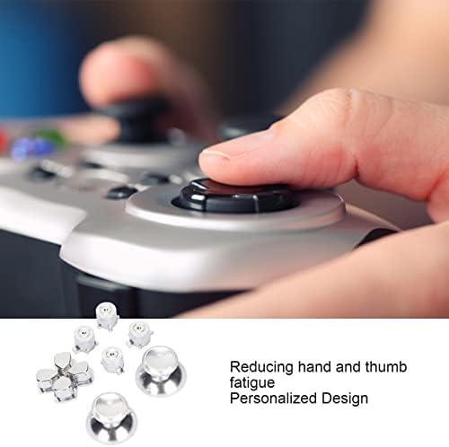 Chave de joystick de botão salalis, botão de controlador de metal elegante para o controlador PS5