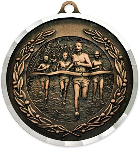 Pinmart Cross Country Award Medalha em massa - ouro, prata e bronze!