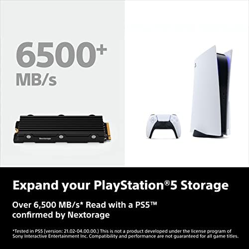 Nextorage Japan 1TB SSD interno trabalha com PlayStation 5 e PC M.2 2280 Gen4 NVME com o inquieto de calor NEM-PA1TB/N SIM