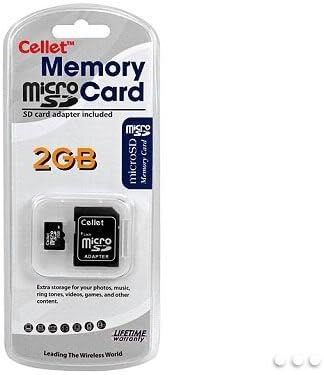 Cartão de memória MicroSD 2GB do celular para telefone Samsung P260 com adaptador SD.