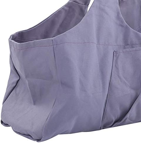 Moobreeze Purple Yoga Bag para tapetes, toalhas, roupas, bolsa de lona respirável e leve com vários compartimentos