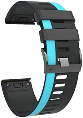 Kossma 22 26mm Colorido Quickfit Watch tiras para Garmin Fenix ​​7 7x Silicone EasyFit Watch Pulseira