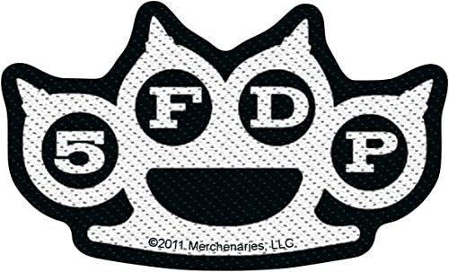 Five Finger Death Punch 5FDP Die Cut Logo Patch Knuckles Metal Sew On Applique
