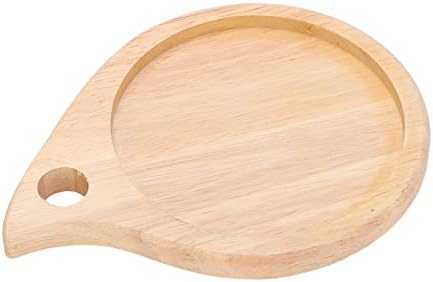 Tábua de madeira redonda manusear queijo paddle tard